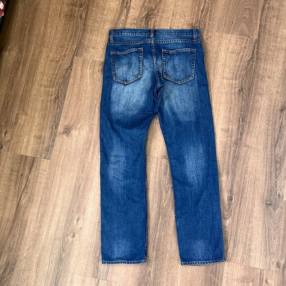 Uniqlo Straight Relaxed Denim Jeans Sz 26 - Picture 10 of 11